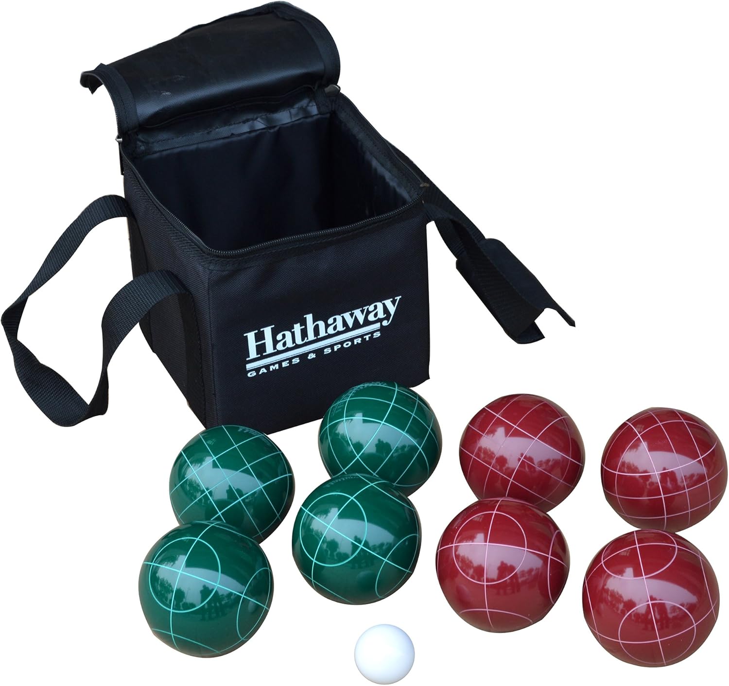 Hathaway Bocce Ball Set, Green,Red : Sports & Outdoors