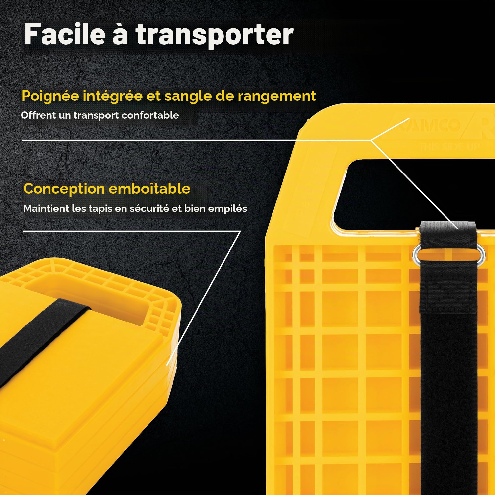 Camco 44595 Pièces et Accessoires pour Camping-Car Blocs de Soutien