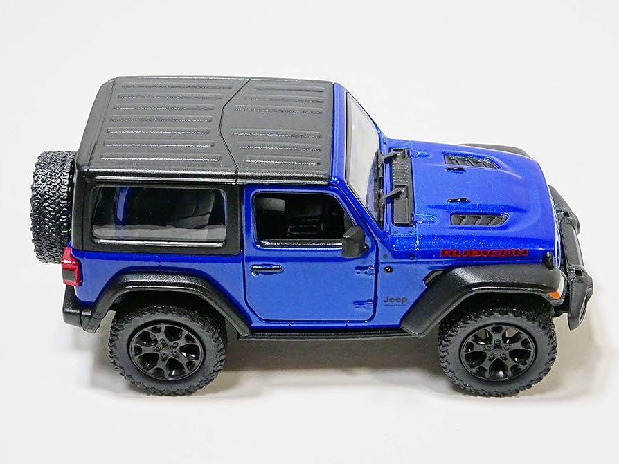 Jeep ラングラー　Rubicon ミニカー 青 Amazon.com: KiNSMART - Jeep Wrangler Rubicon Off Road 4x4 5