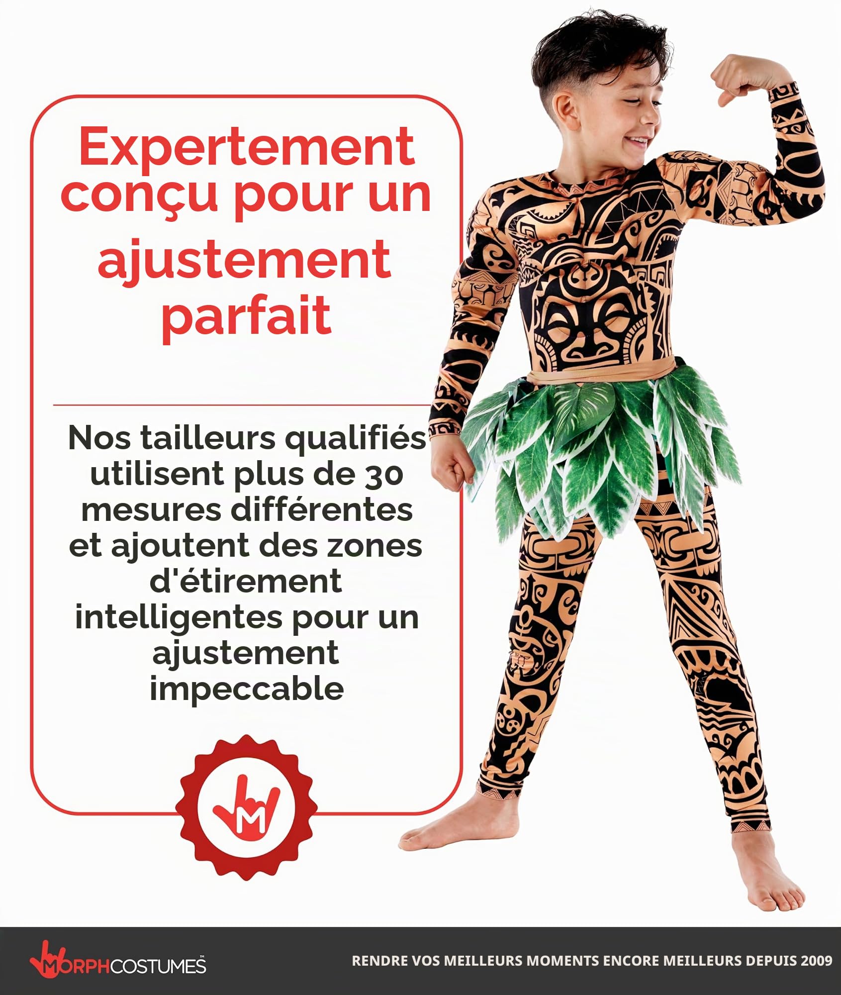 Morph Deguisement Demi-Dieu Polynesien Enfant, Costume Halloween