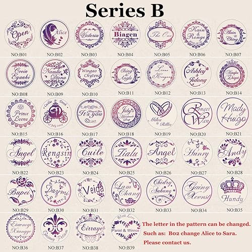 Miniatura 8 de Yoption - Sello de cera con mango de jade blanco personalizado, diseño de tu propio logotipo, sello de cera de invitación de boda, regalo ideal