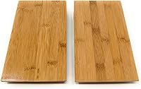Vista 3 de TJ Global Juego de 2 platos Geta de bambú para sashimi, vajilla de estilo japonés, bandeja de corte de bambú