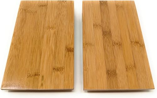 Miniatura 3 de TJ Global Juego de 2 platos Geta de bambú para sashimi, vajilla de estilo japonés, bandeja de corte de bambú (8.2 pulgadas de largo x 4.7 pulgadas