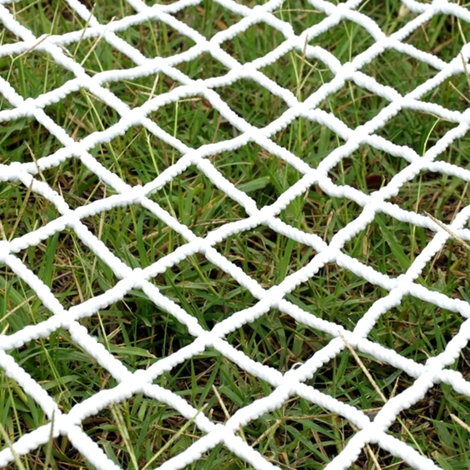 Kindersicherheitsnetz, weißes Netz-Sicherheitsnetz für Kinder, 1,5 x 10 m, Outdoor-Spielplatzschutz, Seilzaun für Tore & Baustellen, Kindersicherungslösung