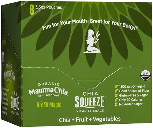 Mamma Chia Squeeze Packs Green Magic 35 oz 16 pk
