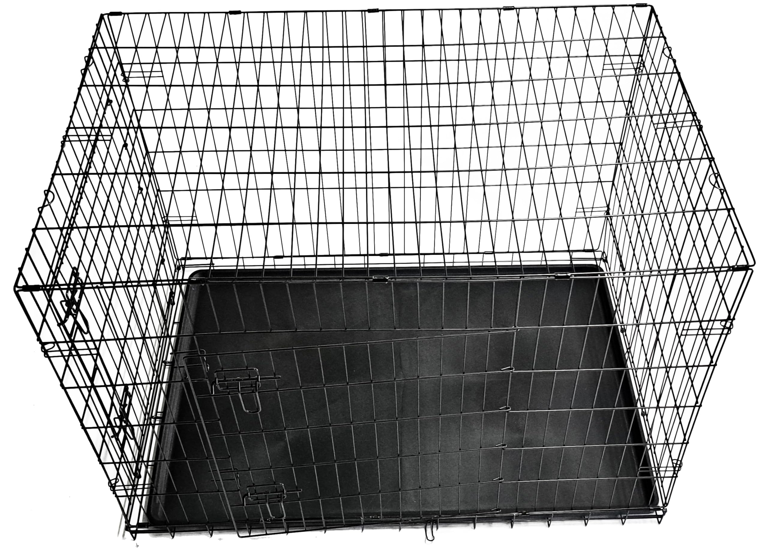 Gabbia robusta per Cani e Gatti pieghievole con 2 porte - dimensioni XXL 108 x 72 x H 77 cm - kennel cani XXL