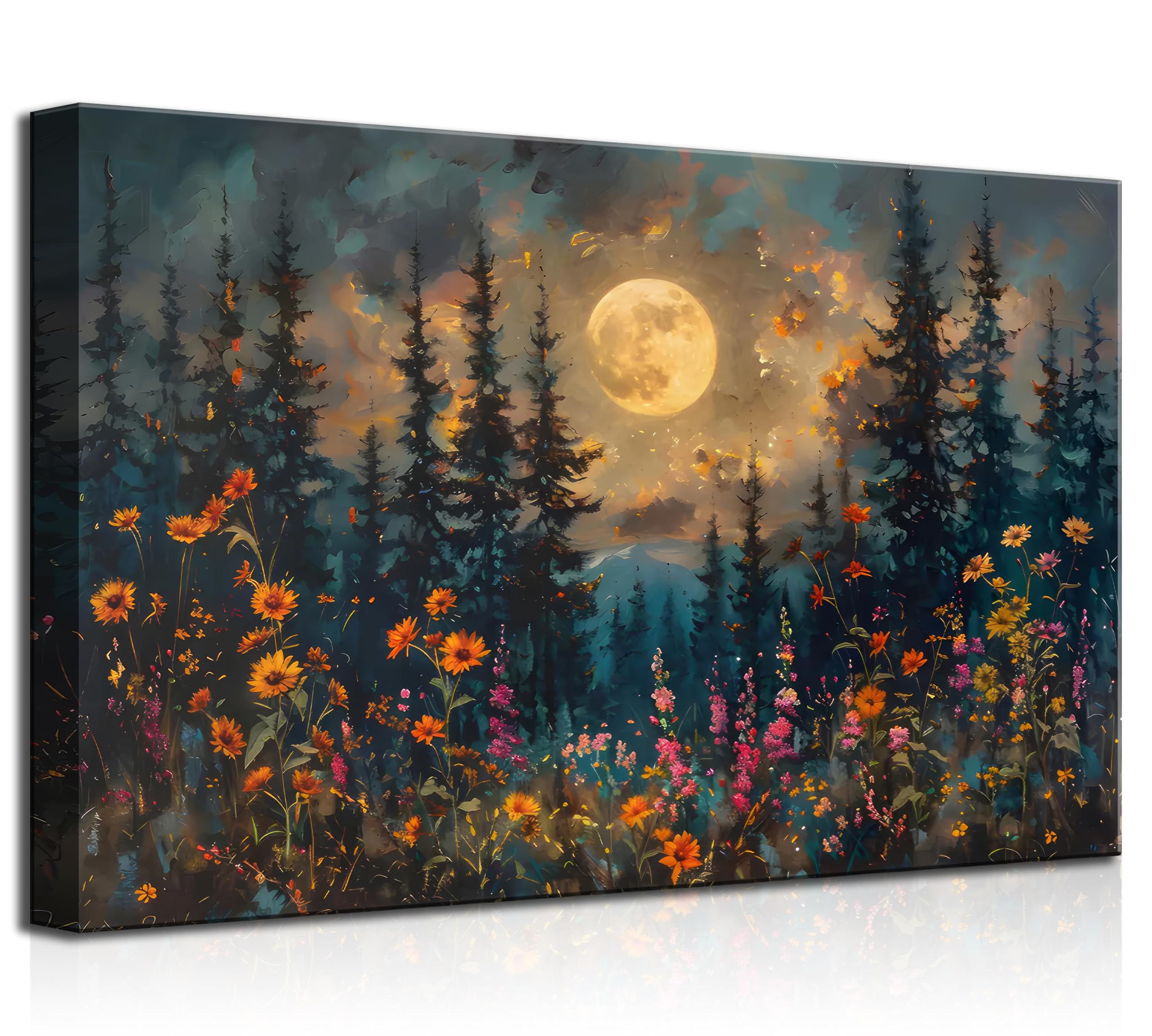 KecKoth Full Moon Forest Canvas