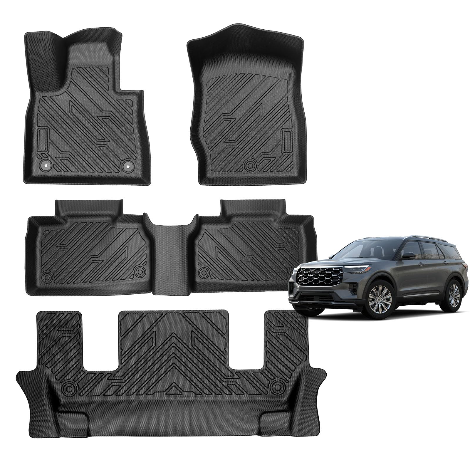 MOOREVER Explorer Floor Mats (2020–2025, 6-Seat)