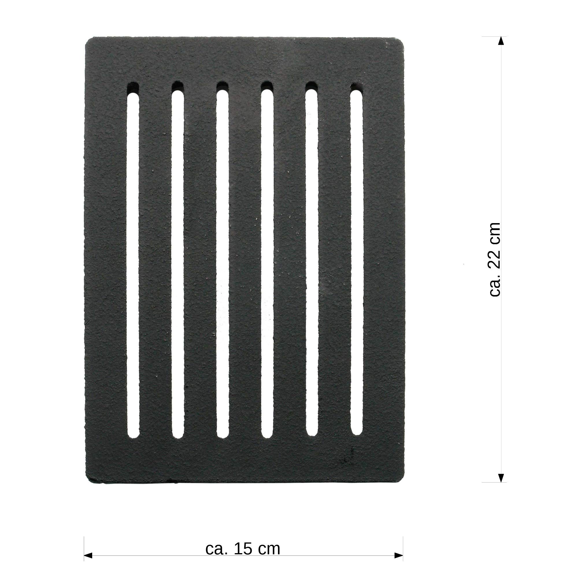 Ascherost 150x220mm Kamin-Gitter 1006404/1004821 passend für Ihren Kamineinsatz oder Brennzelle gefertigt aus massivem Guss langlebig und stabil