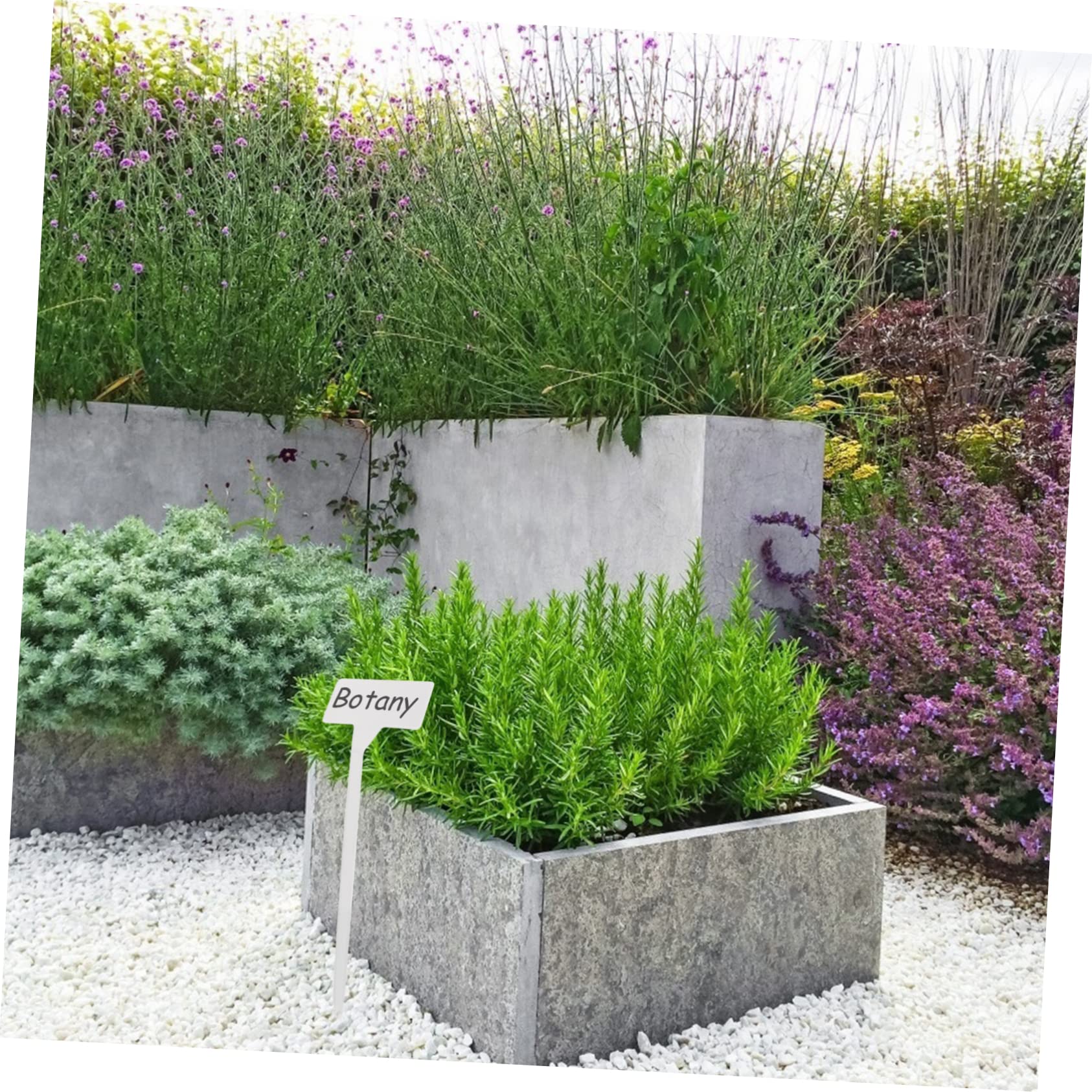 BESPORTBLE 60 Pièces Étiquette De La Plante Marqueur De Pépinière Fleur Marqueur Bande De Notes Végétales Étiquette De Signe De Plante Pots De Fleurs En Plein Plastique Blanche