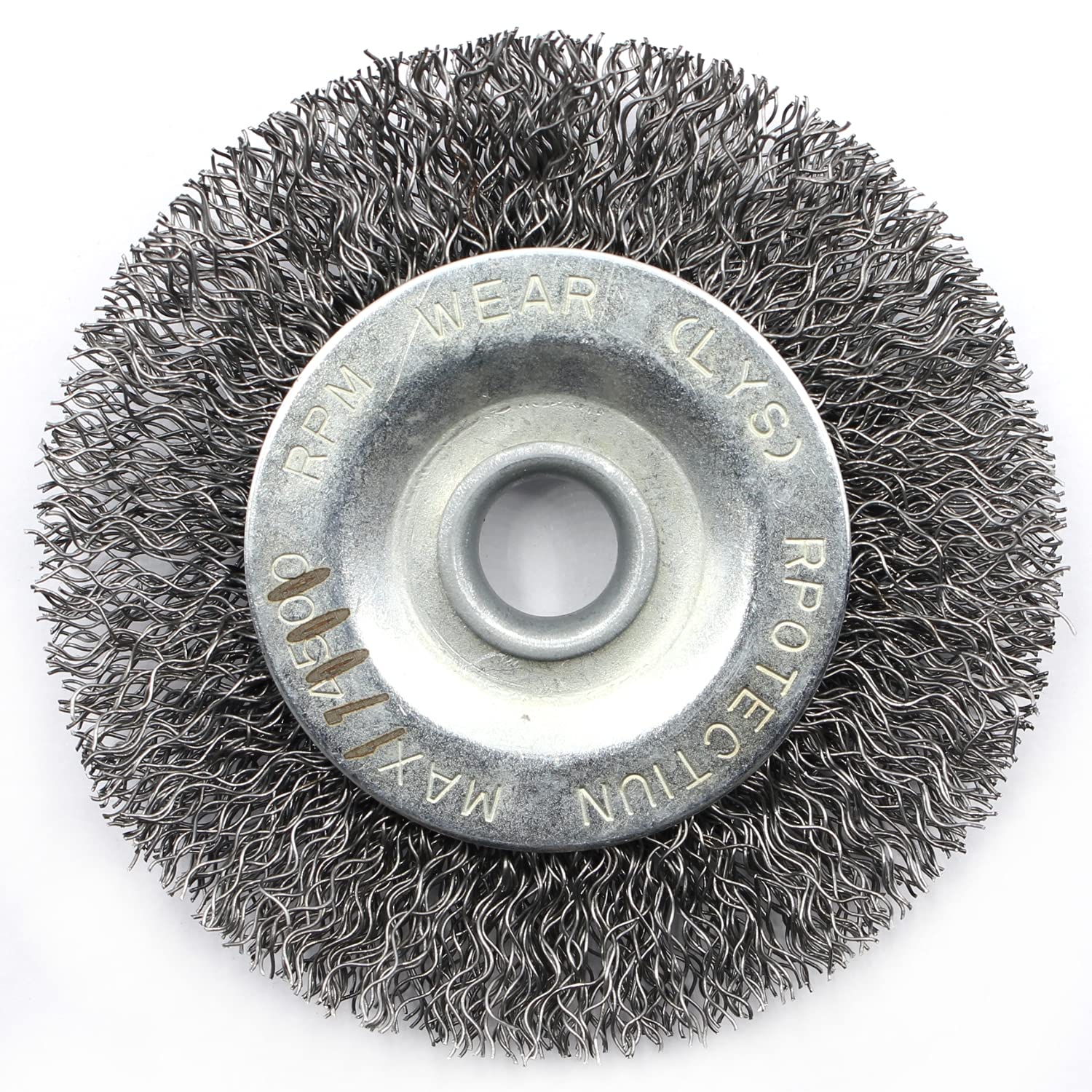 Brosse circulaire alésage ø 12 mm fil d'acier 0,35 mm