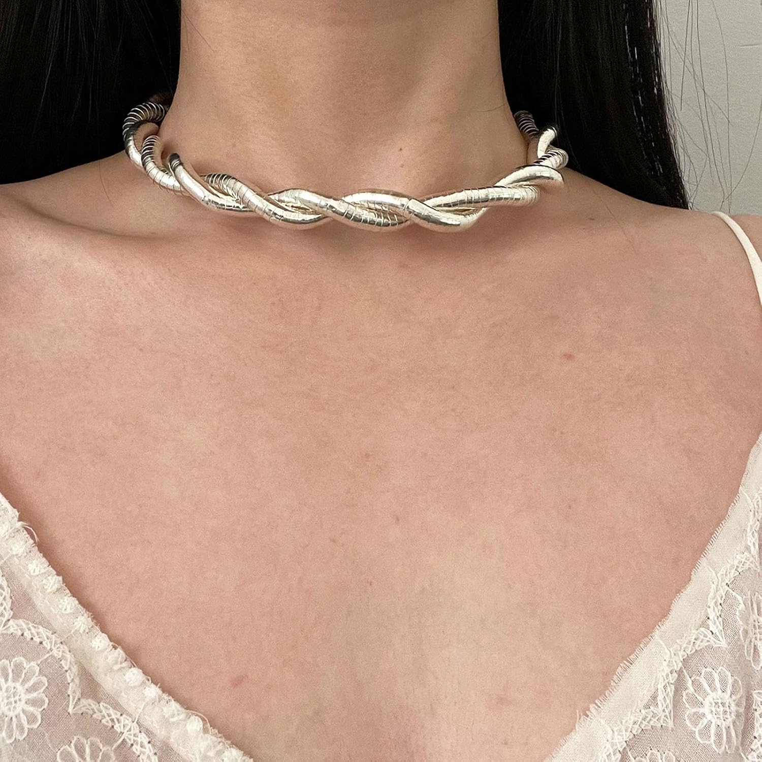 Bendable Snake Necklace Flexible Snake Bracelet Choker Necklace Snake Halloween Gifts - Image 2