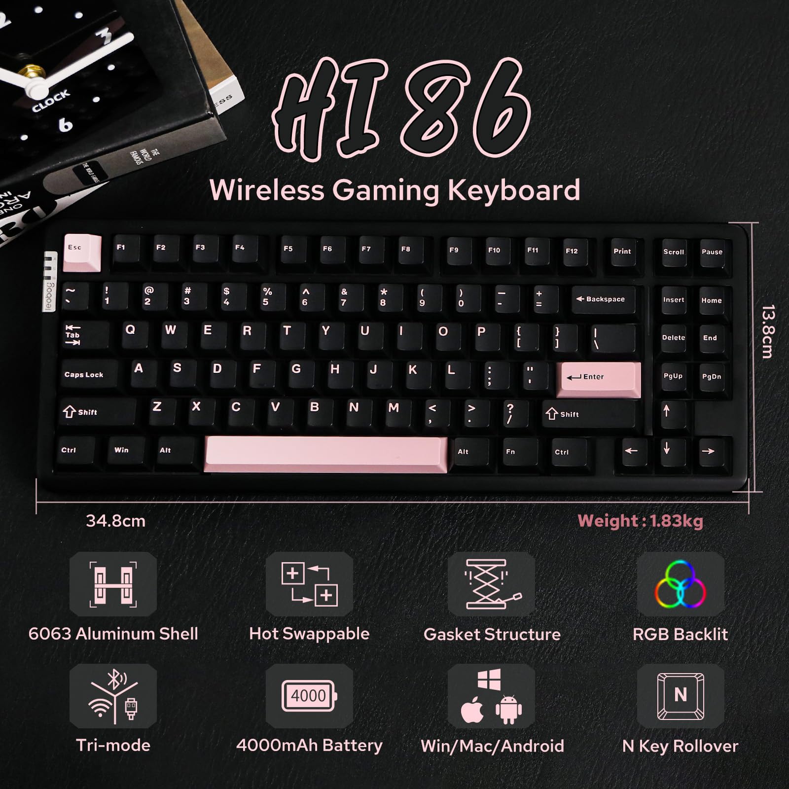 Amazon | EPOMAKER x LEOBOG HI86 ワイヤレスゲーミングキーボード