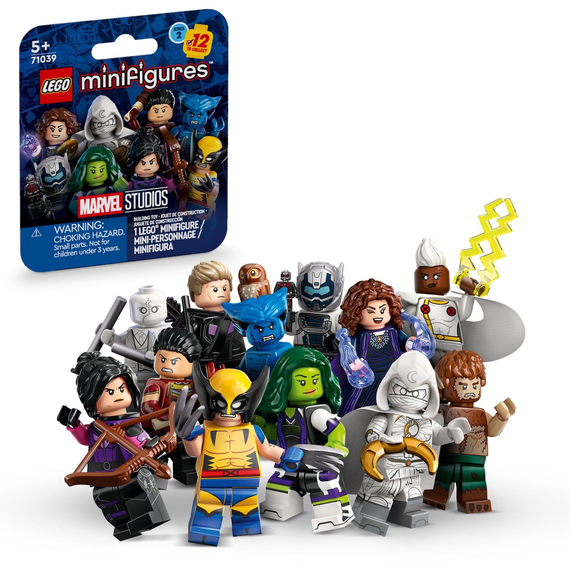 Minifigures Marvel Series 2 71039 Mystery Blind Box, Surprise Collectible Characters for Role Play or to Add to a Minifigure or Marvel Collection, A Gift for Disney and Marvel Fans