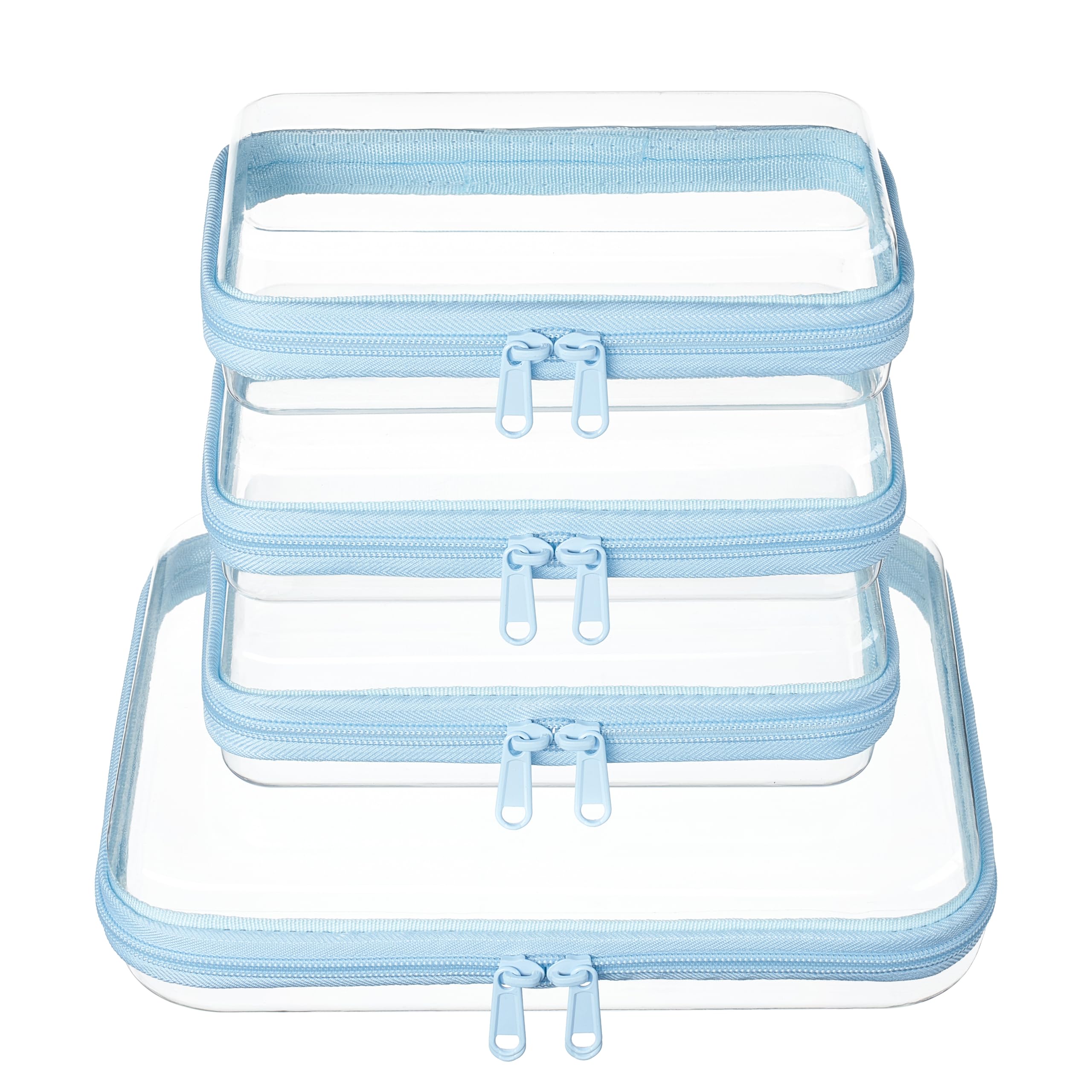 Clear Zipper Pouches - Organize Travel & Home -15