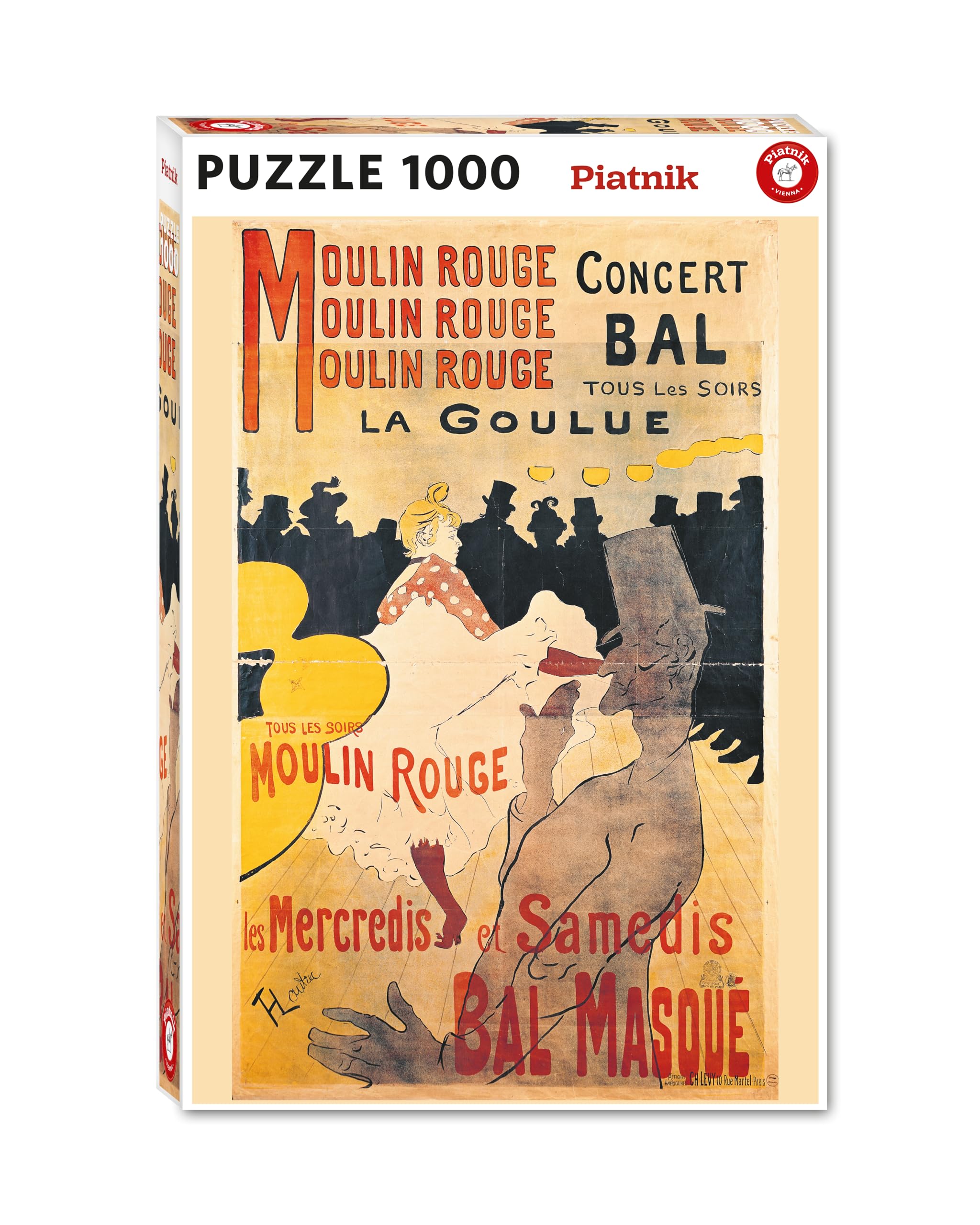 Piatnik Toulouse-Lautrec - La Goulue, Moulin Rouge