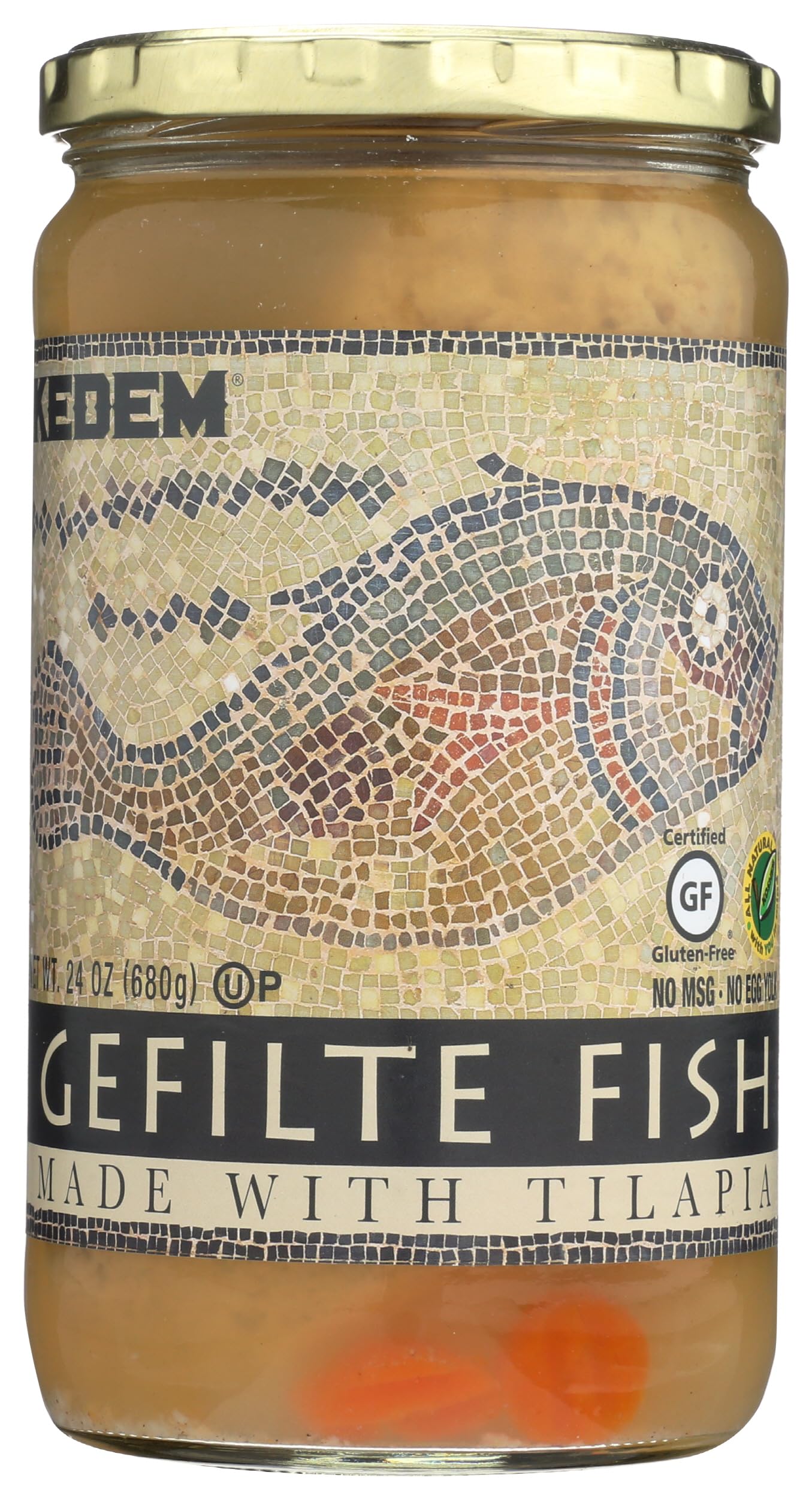 KEDEM FISH GEFILTE TILAPIA 24 OZ