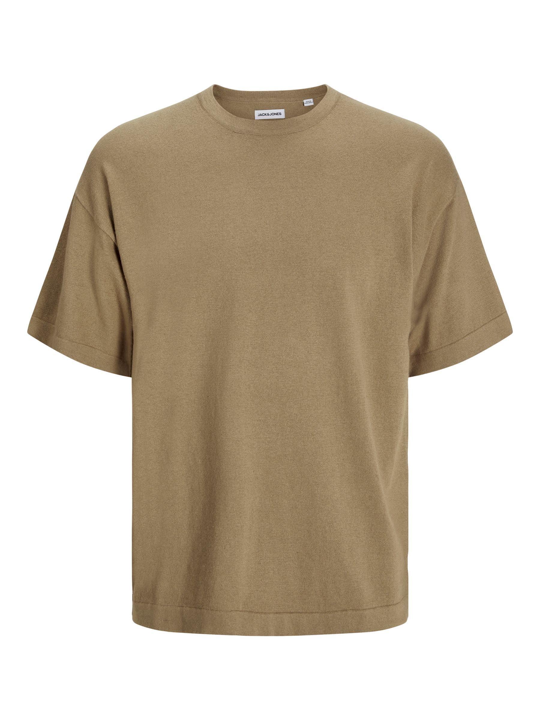 JACK&JONES JJEEMIL Knit Tee SS SN, Coriander, L