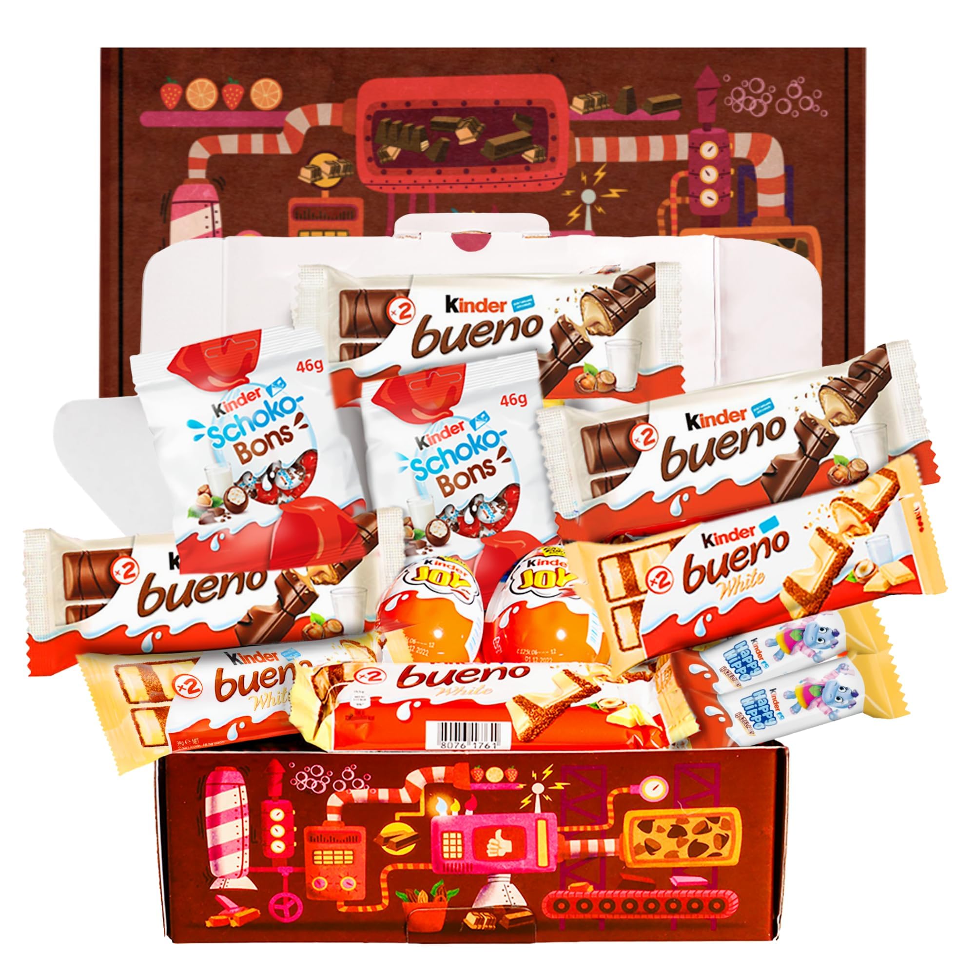 Kinder Bueno Chocolate y Blanco para pareja en caja regalo de chocolates: Celebraciones con Kinder Joy y Schoko Bons, id