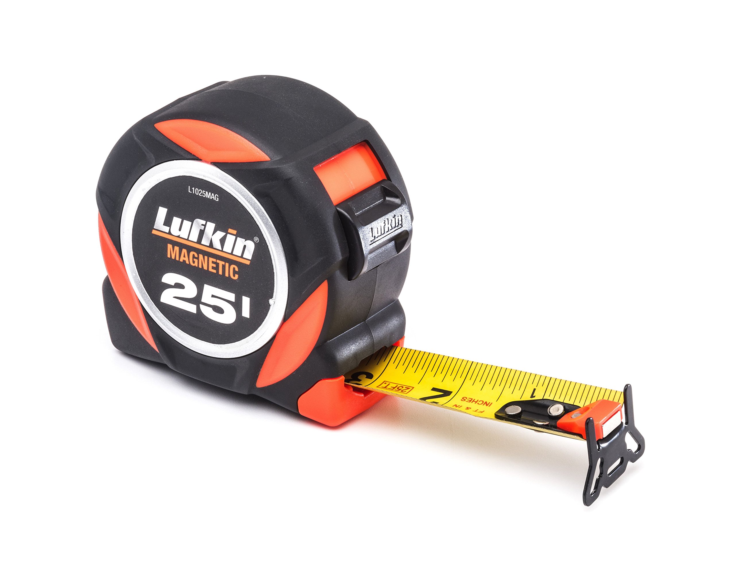 Cinta métrica magnética Crescent Lufkin de 25 pies con hoja ancha de 1-3/16 pulgadas