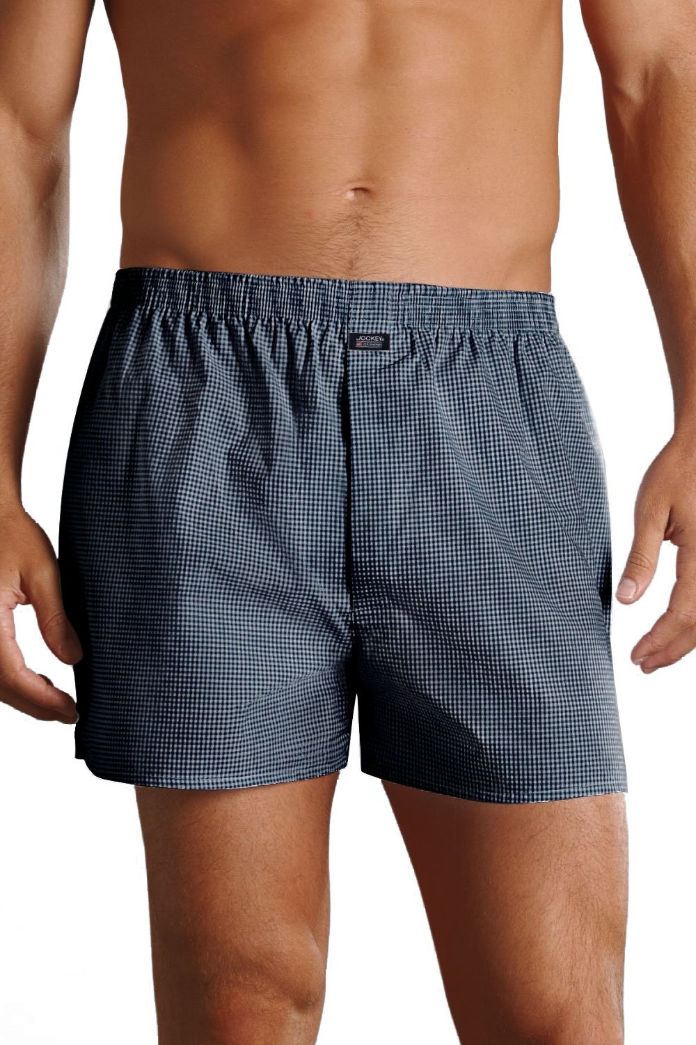 Jockey Navy Jockey® Everyday Check Woven Boxer, 3XL