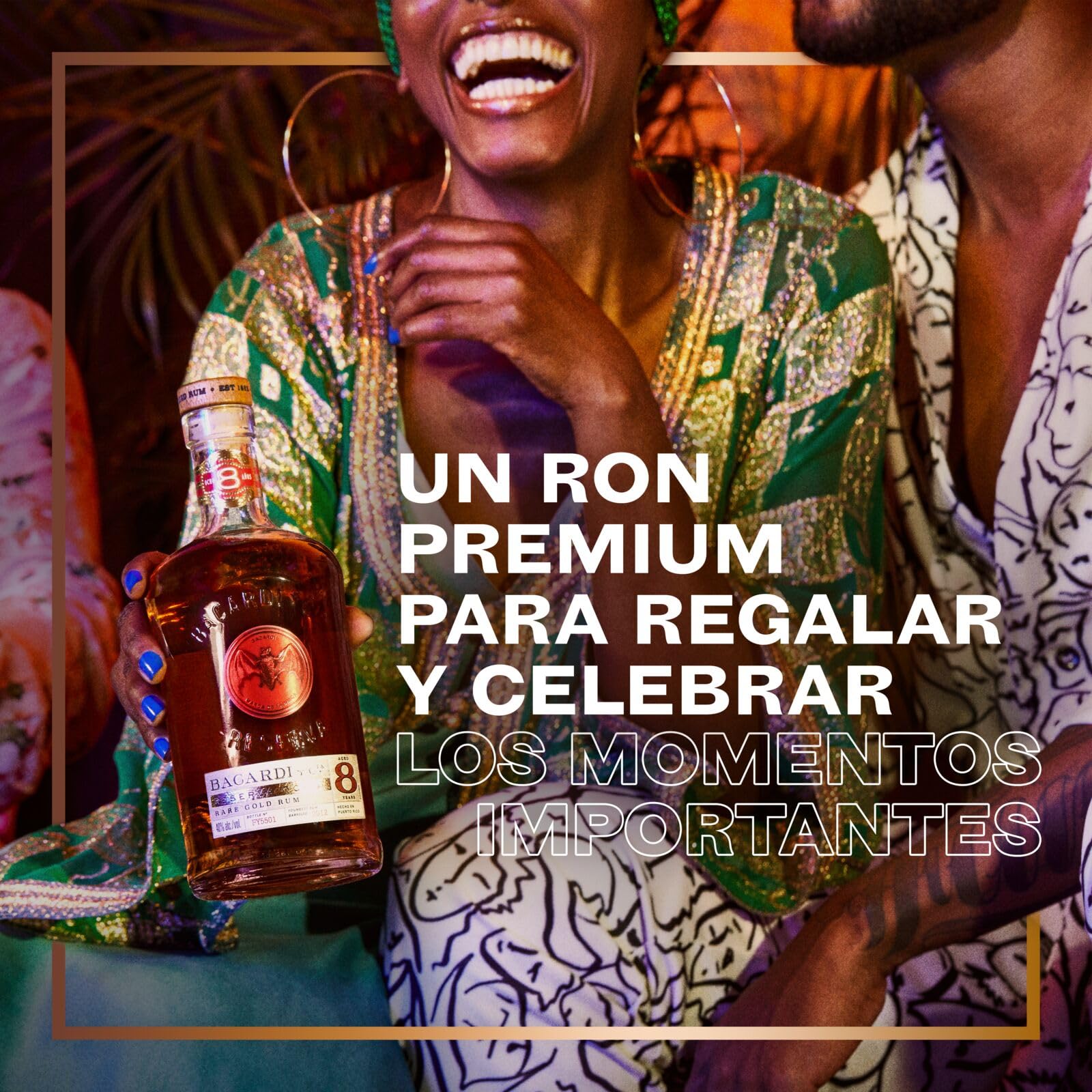 BACARDÍ Reserva 8 Ron Caribeño Premium 40% ALC. 70 cl 700 ml 8 Años