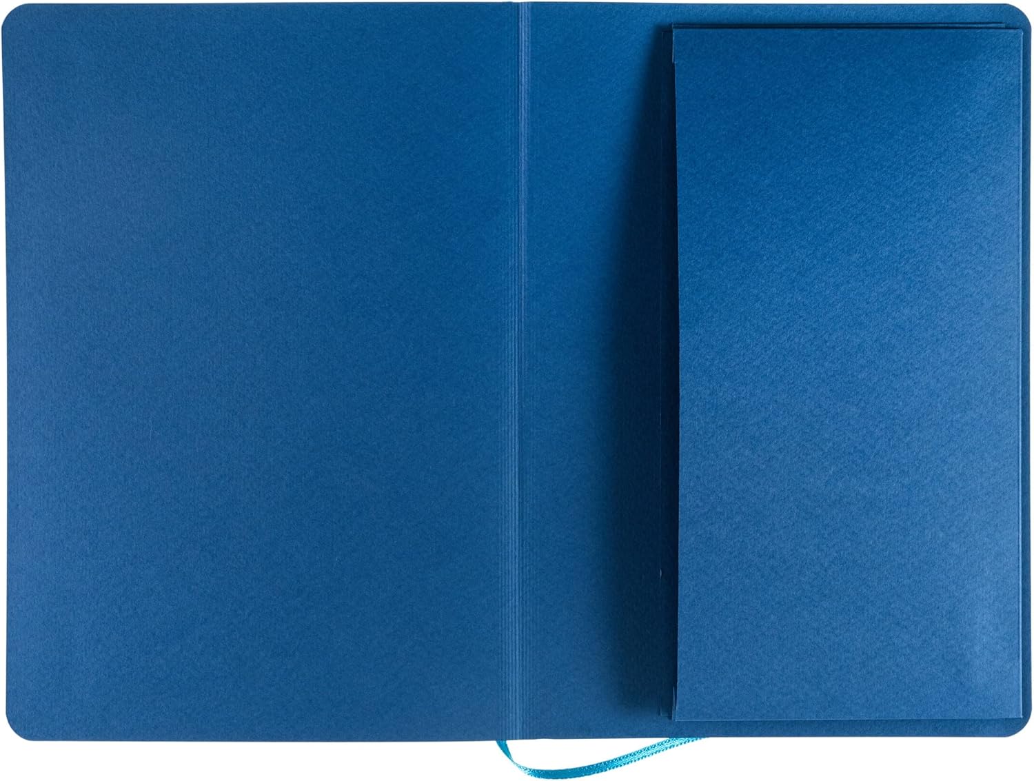 Fabriano Ecoqua Plus Stitch-Bound Notebook, 5.8" x 8.3", A5, Graph, Turquoise
