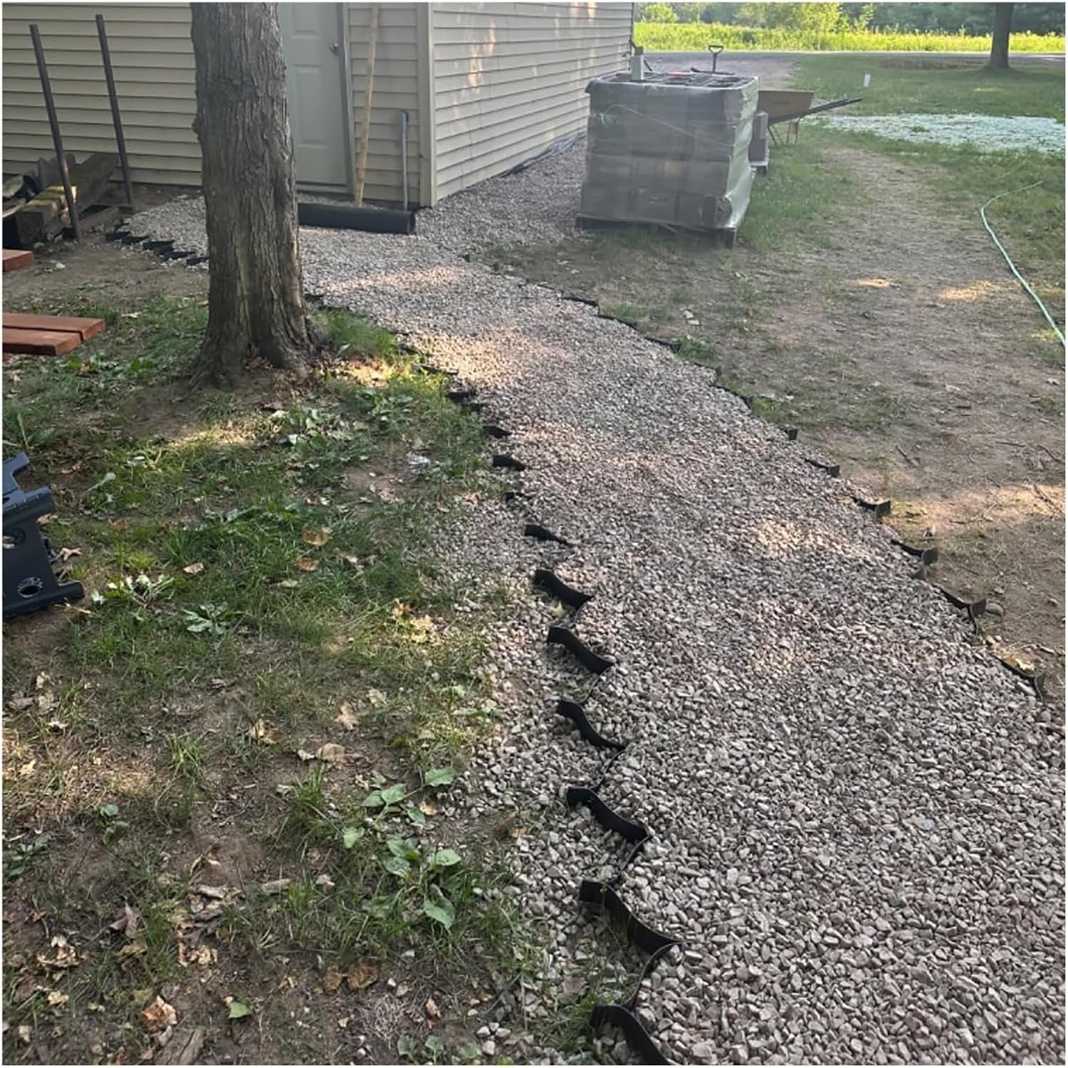 Grids 4" Depth Pea Gravel Stabilizer Geogrid For