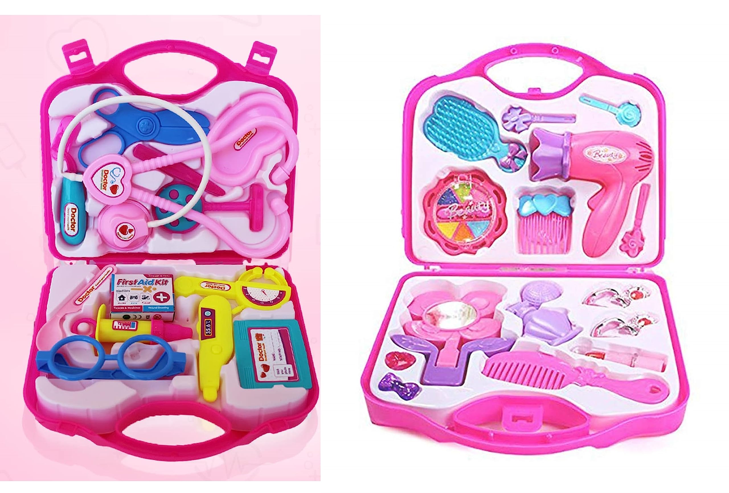 Buy Fratelli Pretend Play Doctor + Beuaty Play Set with Foldable