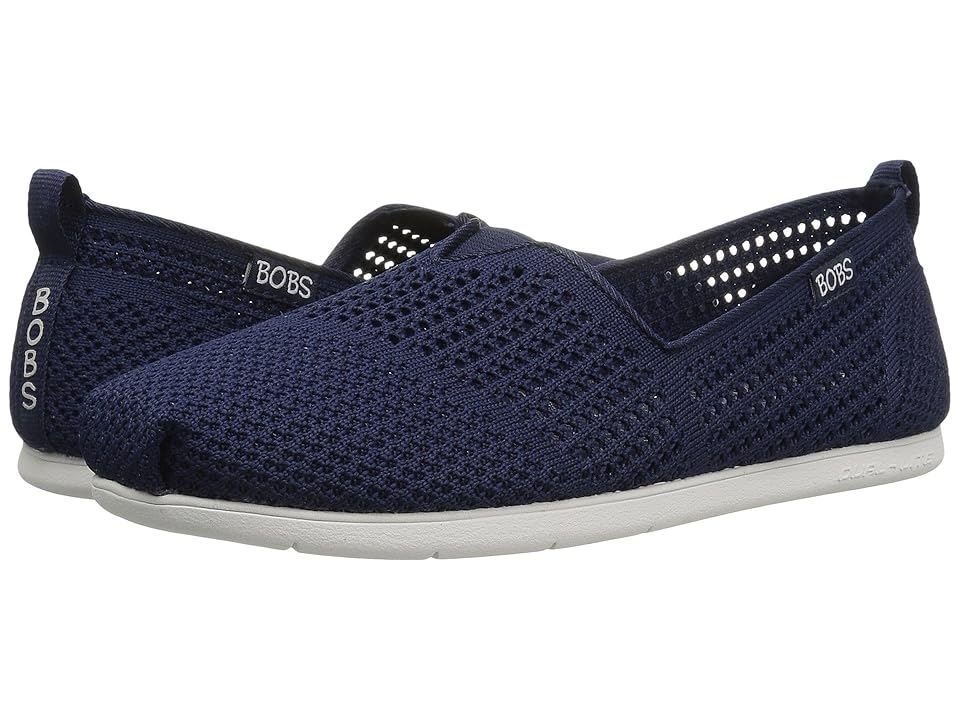 

BOBS from SKECHERS Plush Lite - Peek (Navy) Women's Slip on Shoes