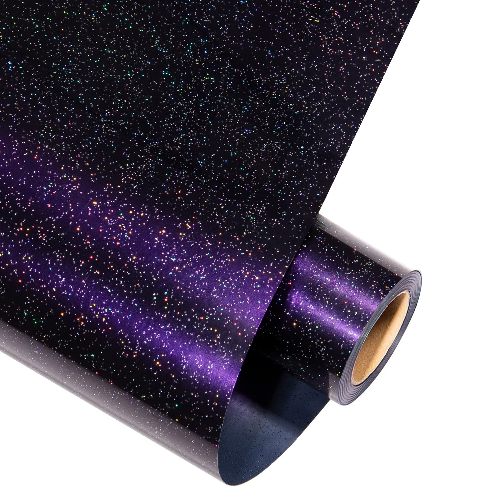 VINYL FROGGlitter Heat Transfer Vinyl Chameleon HTV Vinyl Roll 30.5 x 155cm Black Heat Press Vinyl Iron on Sparkle Vinyl for T-shirt or Other Fabric