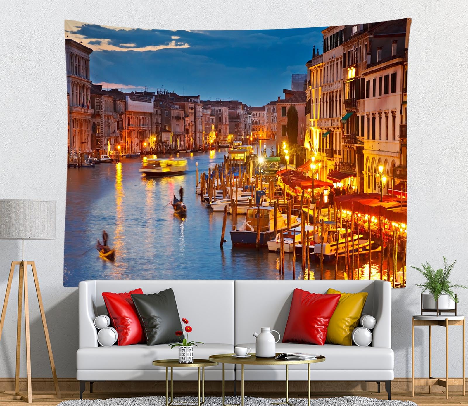 CORFOTO 2.1x1.5m Italy Landmark City Water City Venice Sunset Background Venice Town Backdrop Venice City Backdrop For Photography Italian Party Decorations Photo Booth Studio Props