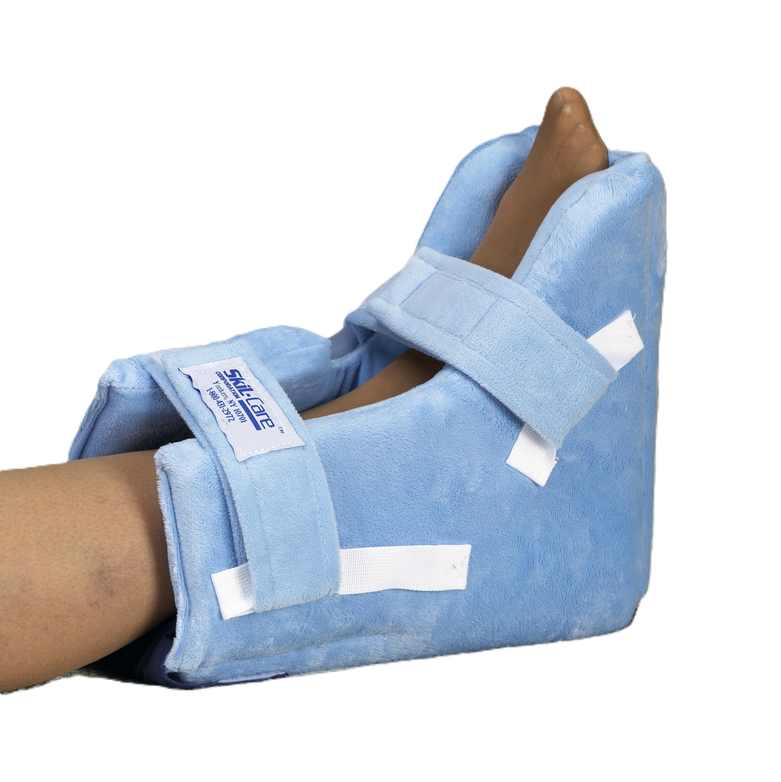 Skil-Care Heel Float Boot, Zero Heel Pressure, Cooling Gel Pack, Cozy Cloth Inner Cover, Anti-Foot-Drop Construction
