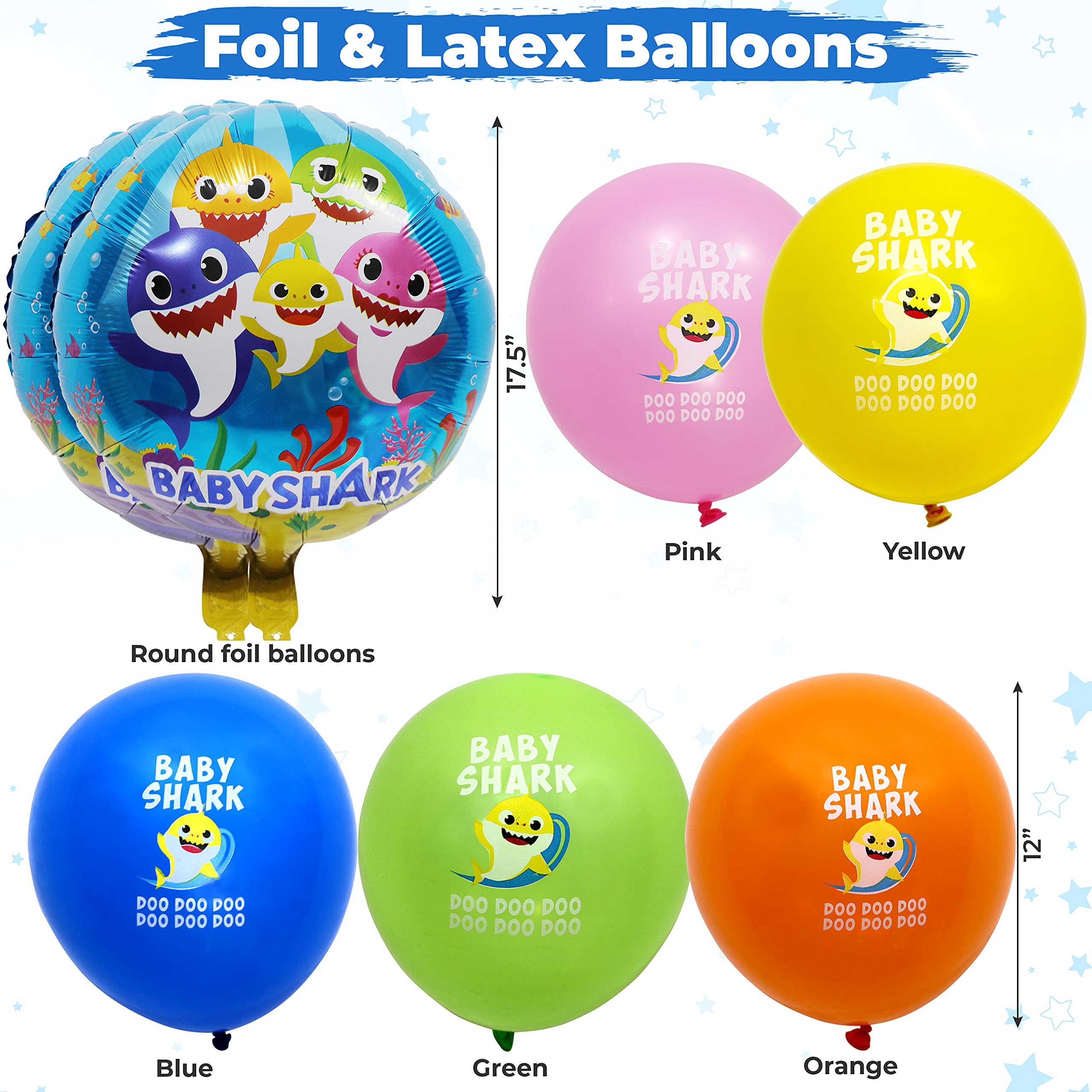 Buy Empire Party Supply Baby Shark Two Two Birthday Decorations For