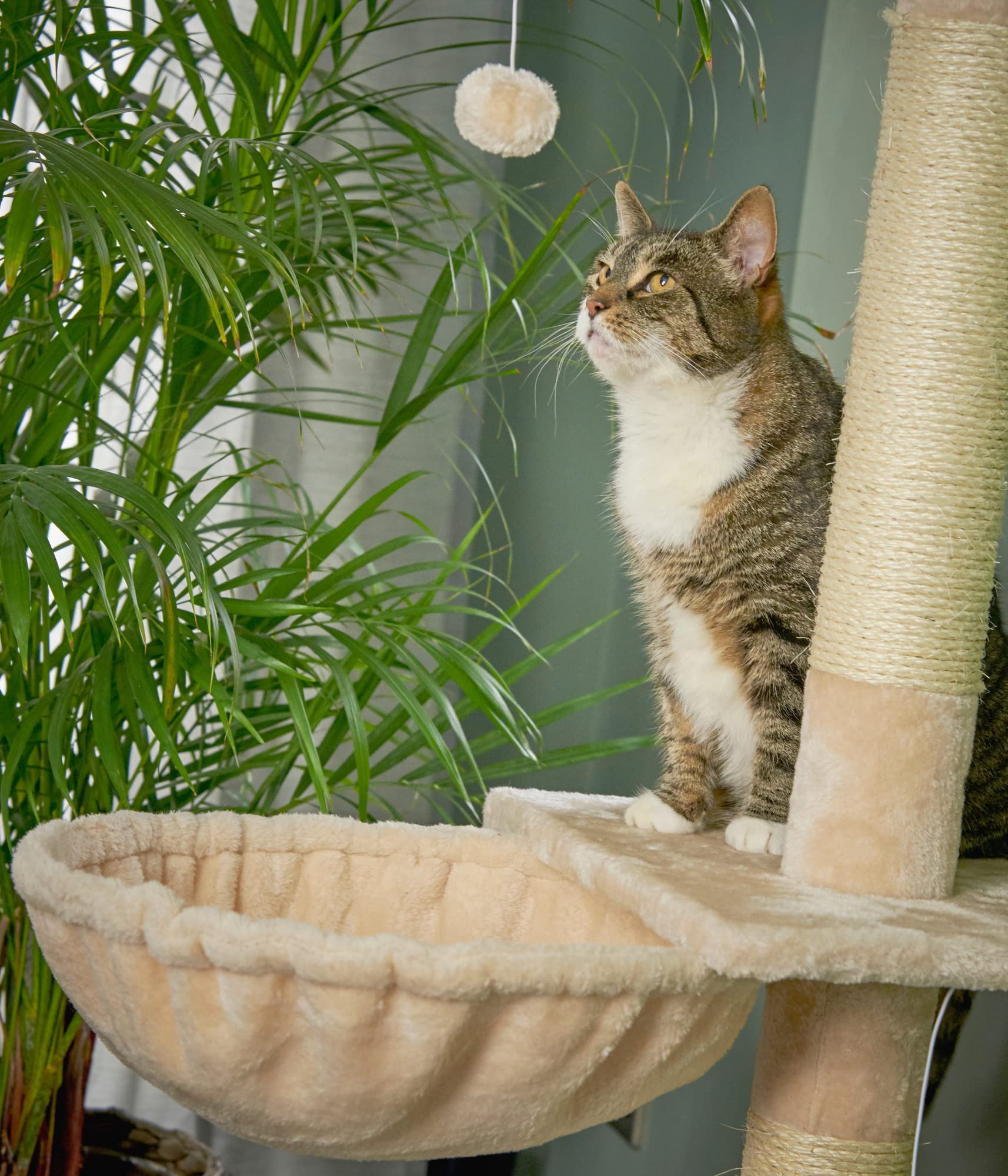 Cat Hammock Bed for use with Runesol Floor to Ceiling Cat Tree, Beige