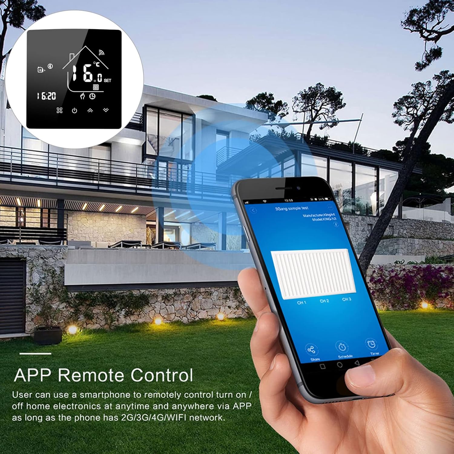 Thermostat WIFI Smart Thermostat Energy Saving Room ThermostatProgrammable Thermostat with Touch Screen Digital (#2WIFI Water heating 3A) 6 81HYSQplcaL. AC SL1500