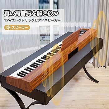 Amazon | IKTMI 電子ピアノ 88鍵盤 ペダル付き 木製 電子 ピアノ
