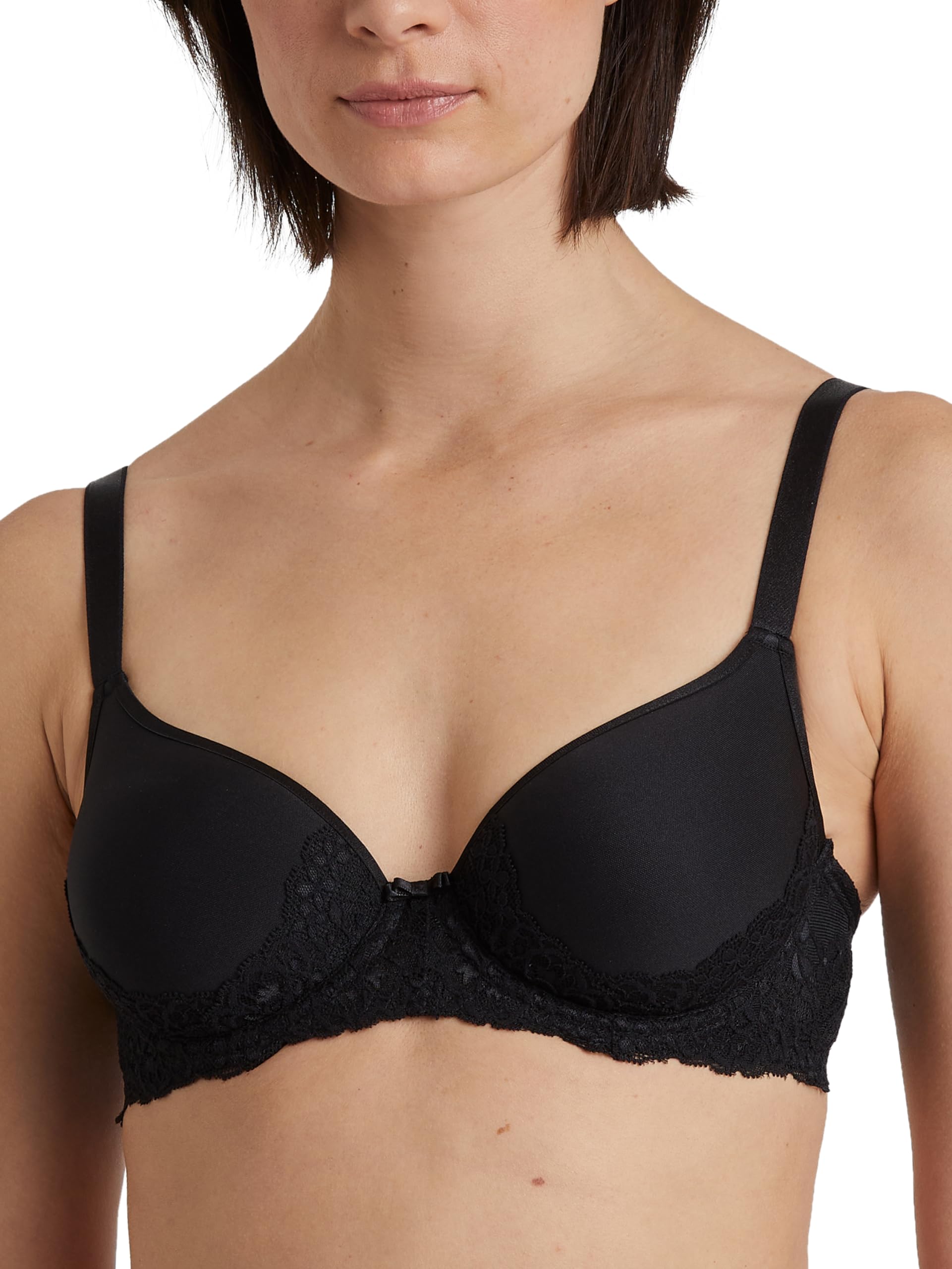 CALIDA Sensual Secrets Balconette Bra, Opaque, Black, 85C Women's