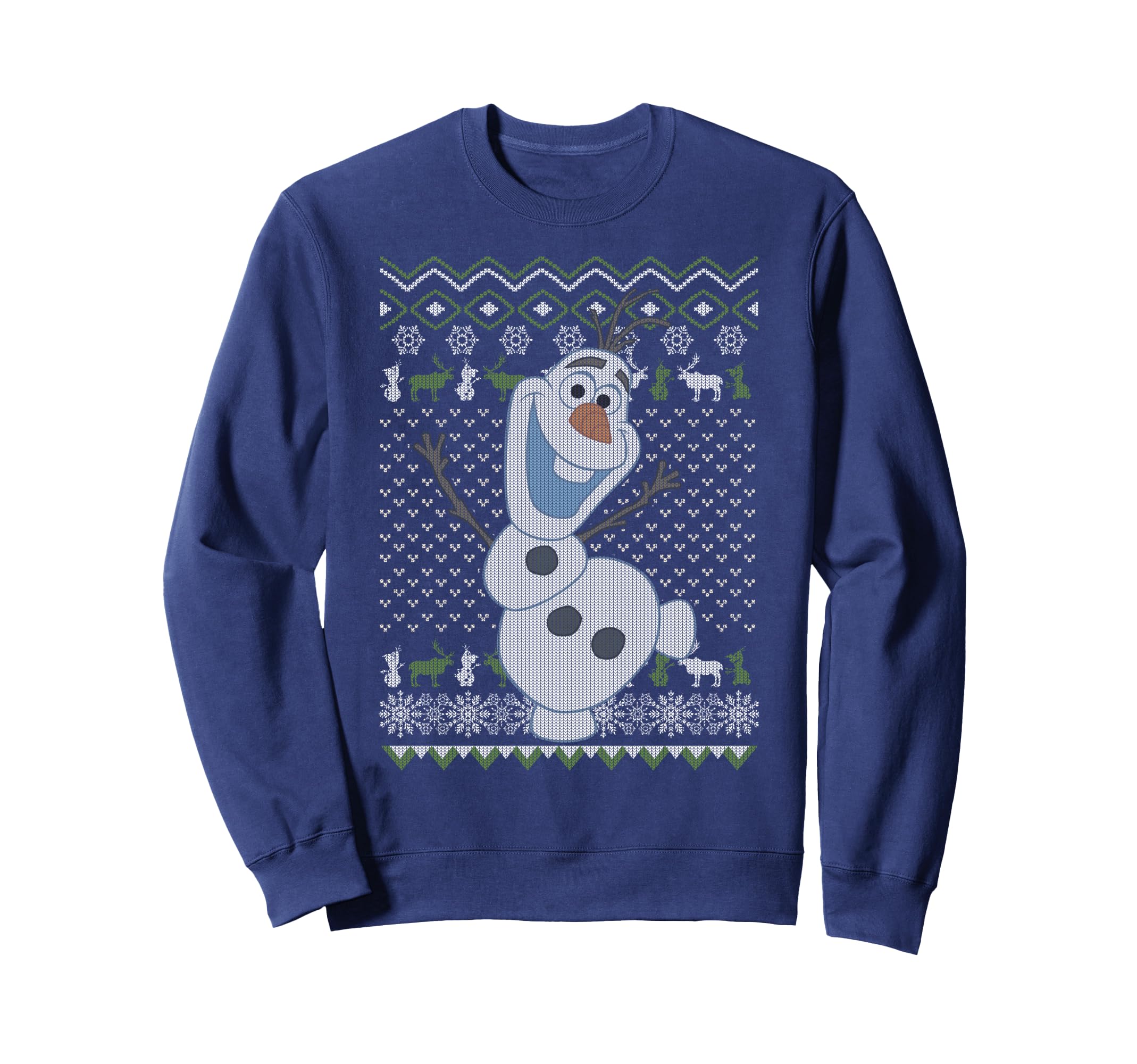 Disney Frozen Olaf Sven Ugly Christmas Sweater Sweatshirt Sweatshirt