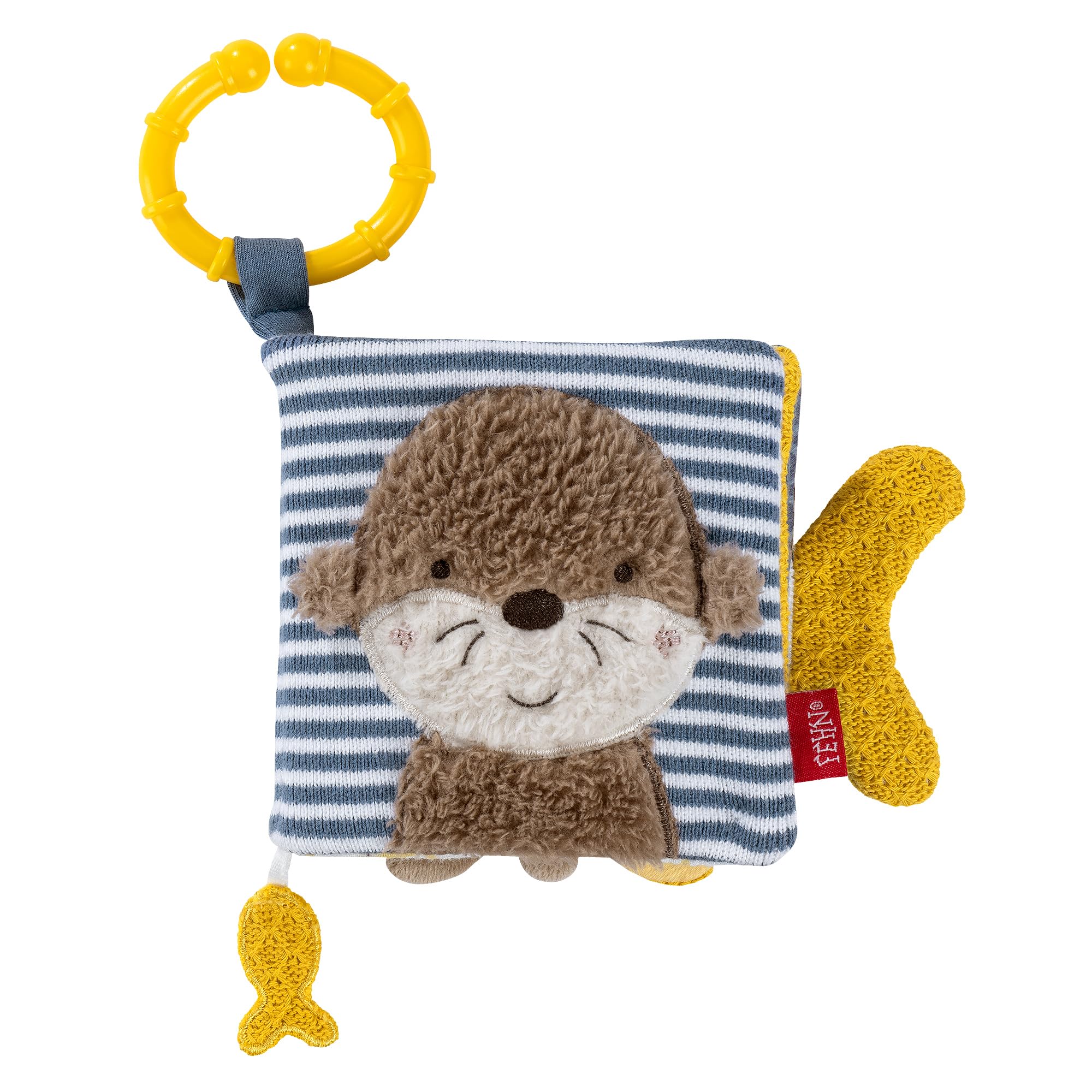 Fehn Stoffbuch Otter – Fühlbuch mit Tier-Motiven: 8 Seiten mit spannenden Farben & Funktionen Zum Fühlen, Greifen und Staunen - Ein perfekter Begleiter für zuhause & unterwegs