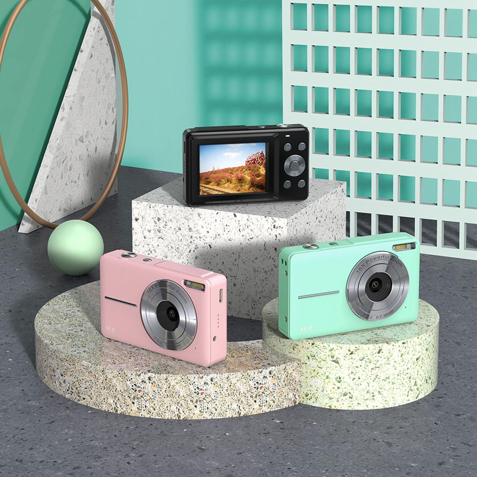 Amazon.com : Digital Camera, 44MP 1080P HD Digital Point and Shoot