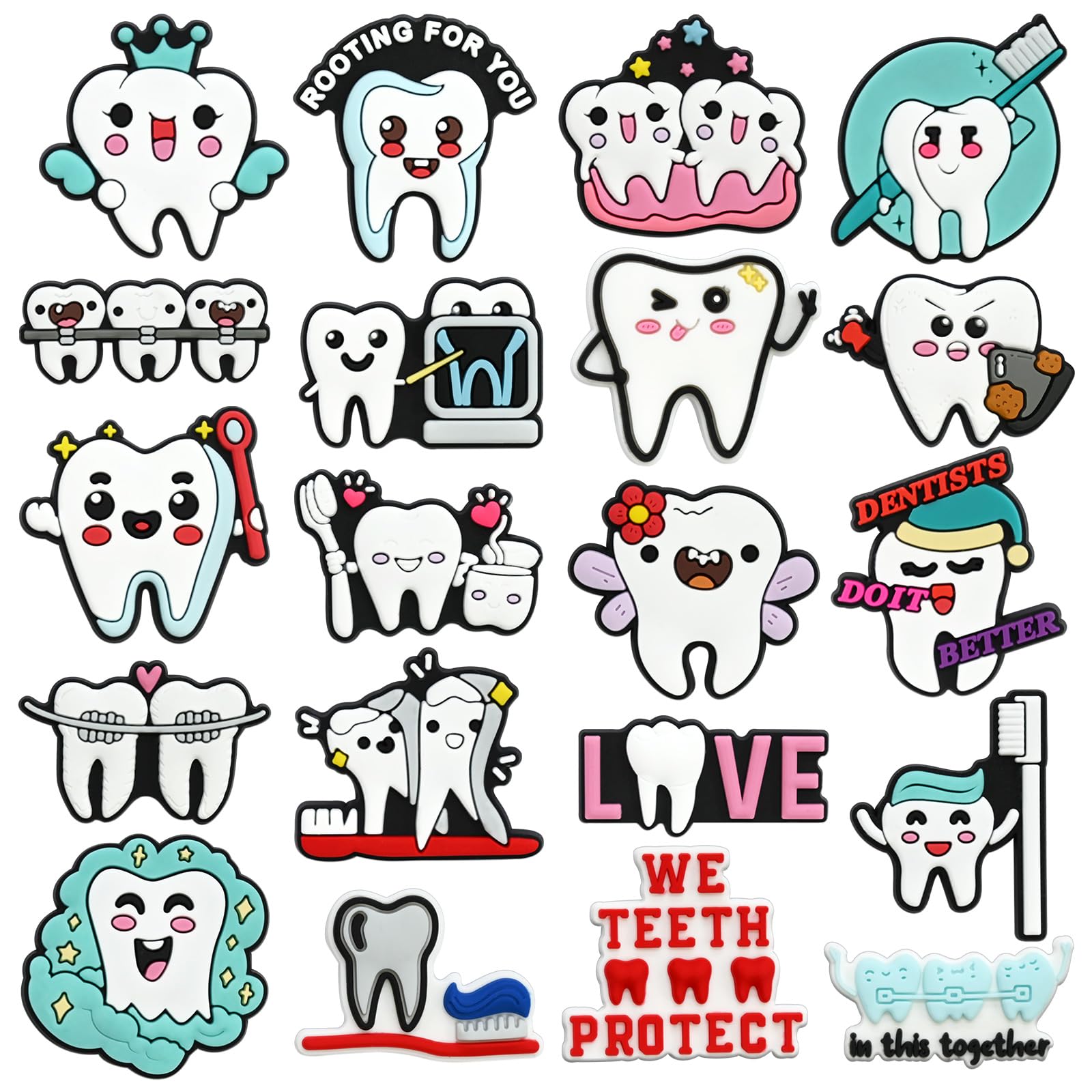 Cute Pins Bulk, Funny Lapel Badge Pins Rubber Brooch Pins for Backpacks, Hats, Bags