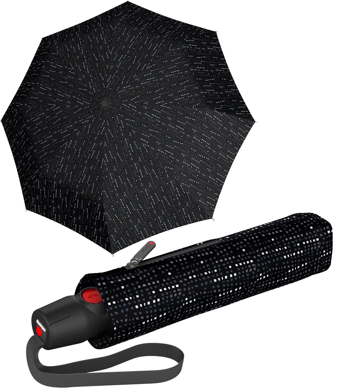 Knirps T.200 Medium Duomatic Domino Black, noir, taille unique