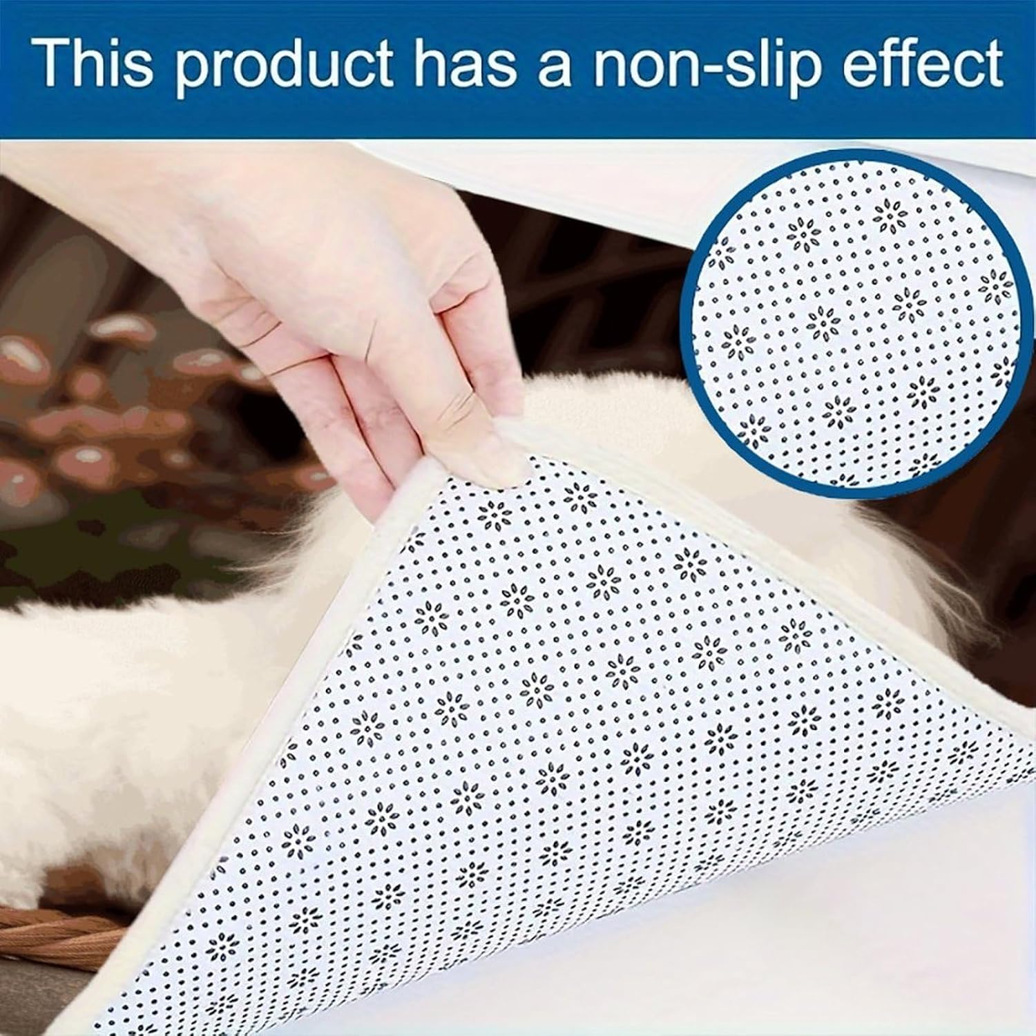 French Poodle Kitchen Mats with 2PCS Non-Slip Washable,Kitchen Rug Heavy Duty Durable, Floor Mats for Kitchen,Office,Sink,Laundry