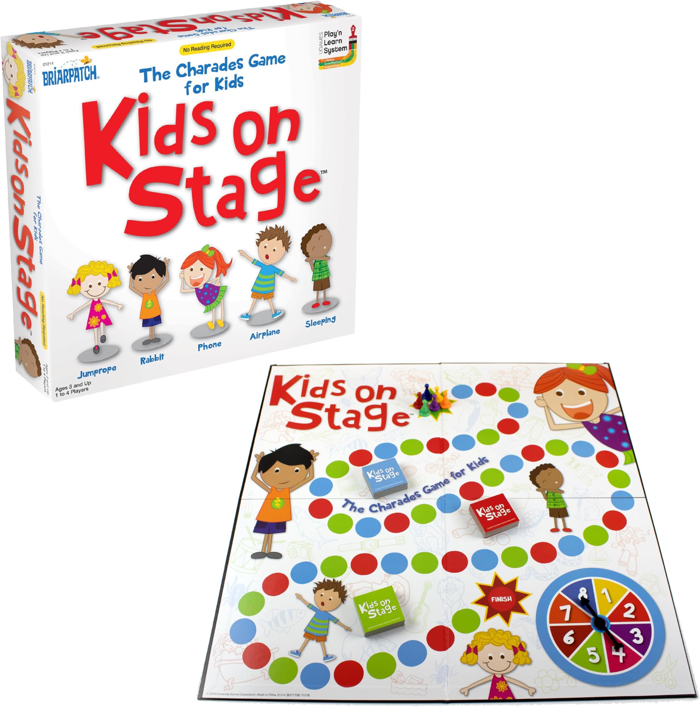 Kids on Stage Charades Game, Preschool Learning Game for Kids Ages 3+