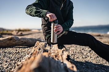 MiiR Climate+ Wide Mouth Bottle 20oz Thermal Insulated Bottle Vacuum Insulated Water Bottle 20oz Portable Black