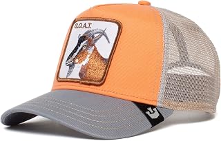 The Farm Original Seasonal Snapback Trucker Hat for Men and Women, Coral The G.O.A.T, One Size