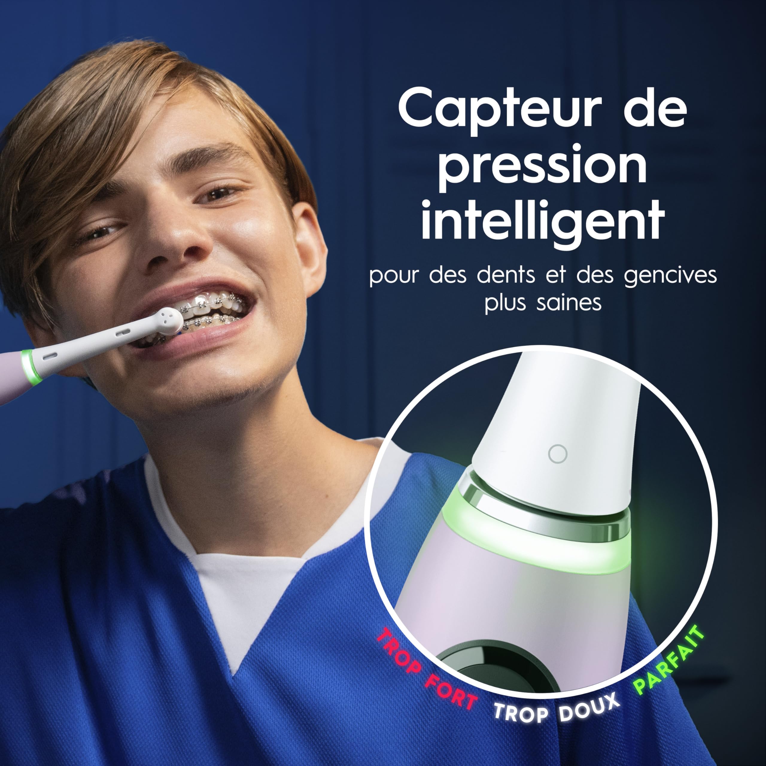 Oral-B iO 9 Brosse A Dents Electrique Rose Quartz Pour Adultes, 7 Modes De Brossage Avec Blancheur, Soin Des Gencives, 16 Zones De Nettoyage, 2 Brossettes De Rechange Oral B, Chargeur, Etui De Voyage