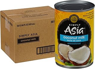 Simply Asia Unsweetened Coconut Milk, 13.66 fl oz (Pack of 24) - 24 Pack...
