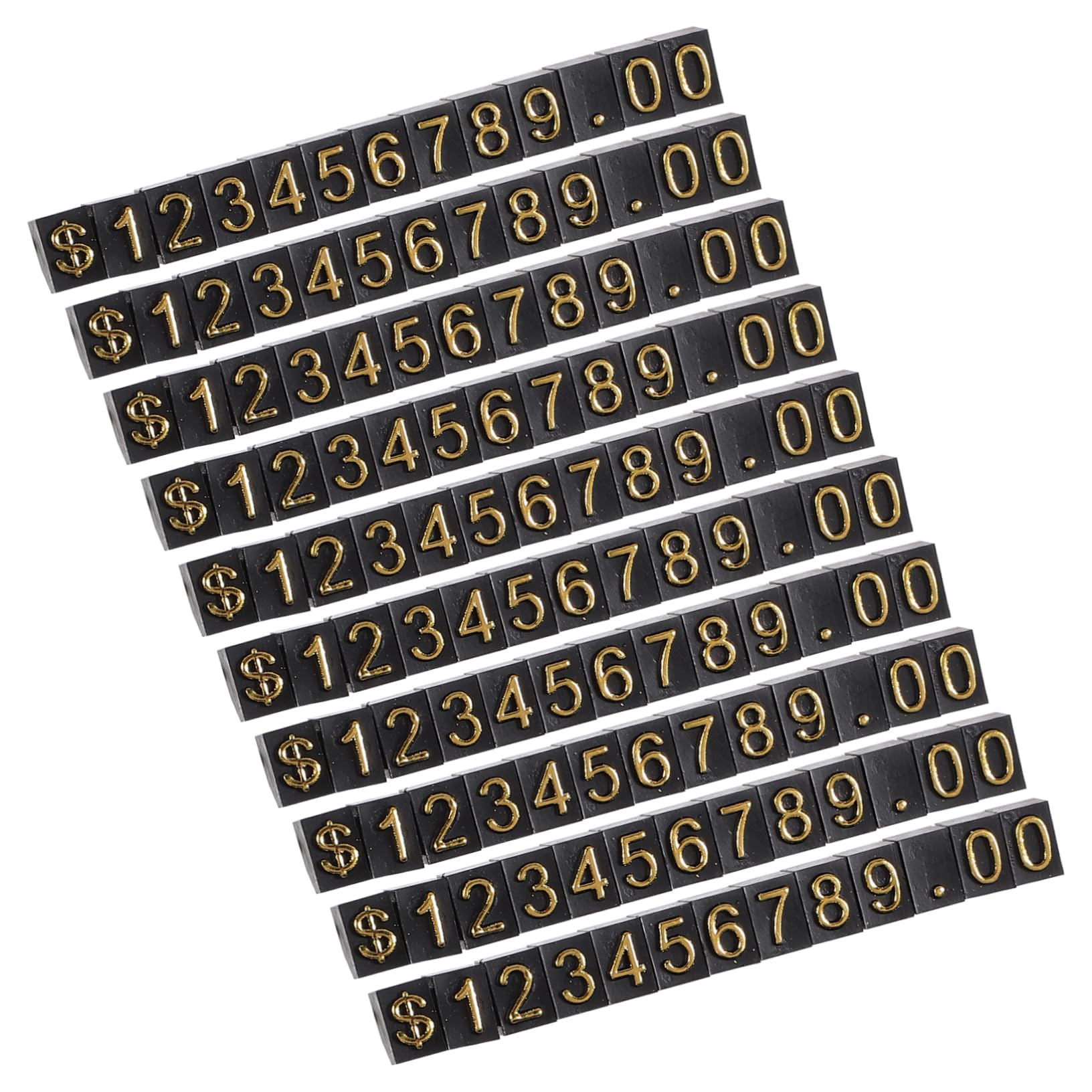 KICHOUSE 10Sets Tag Display Blocks Signs for Jewelry Accessories Compact Tag Stands for Retail Shops Easy Installation Height